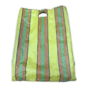 Bolsas de plástico tejidas Pp para mercado pequeño, bolsas de compras de Color de tira para Ghana,Mauritania,Congo,Togo, mercado africano con asa - Product Image 4