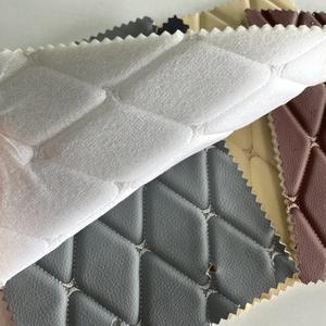 Vente chaude 3D Dimensional Broderie PVC RexinLeather Avec Éponge, Imperméable À L'eau Personnalisé <span class=keywords><strong>Matelassé</strong></span> Faux <span class=keywords><strong>Cuir</strong></span> Matériel Pour Voiture - Product Image 6