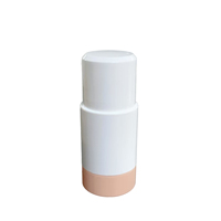 Bouteille en plastique rechargeable de 50ml/75ml avec boule en acier inoxydable et bouchon à vis
