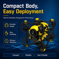 Système de robot de sauvetage et de recherche sous-marine d'urgence à déploiement rapide, Submarino ROV, profondeur de plongée maximale de 300 m, vitesse de 2 m/s, caméra 1080p, 1500