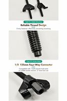 1 Paire de compresseurs de ressorts de suspension de voiture 38CM/28CM, outil de démontage et d'assemblage robuste, entraînement 1/2 pouce pour comprimer les ressorts hélicoïdaux