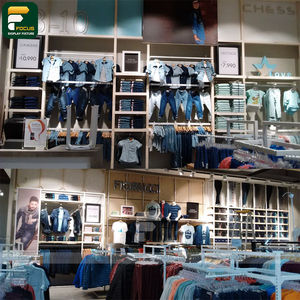 Étagère d'exposition de vêtements contemporaine, comptoir de vêtements, vitrine de vêtements, armoire en verre, mobilier de magasin - Product Image 4