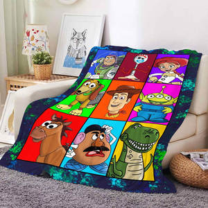 Nouvelle conception de couverture en peluche imprimée avec des personnages de dessins animés, couverture en flanelle polaire personnalisée, couette pour enfants et bébés - Product Image 3
