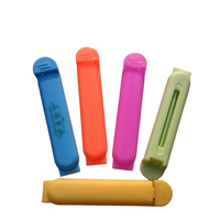 Pack de 5 pinces multifonctionnelles pour sacs en plastique 10g scellant coloré OPP Food Fresh Keeping Chips pour sacs à pain Clips d'étanchéité pour sacs