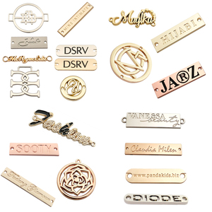Gran oferta, etiqueta de etiquetas de Metal con logotipo personalizado de marca grabada para ropa, ropa interior, traje de baño, bufanda - Product Image 1