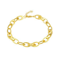 Bracelet chaîne en argent sterling QX S925 plaqué or rose, maillons ovales, fabrication sur mesure, vente en gros, OEM, ODM, fabricant de bijoux fins