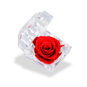 Collier avec pendentif rose en acrylique transparent, romantique et créatif pour la Saint-Valentin, boîte à bijoux rose, idéal pour la fête des mères - Product Image 4