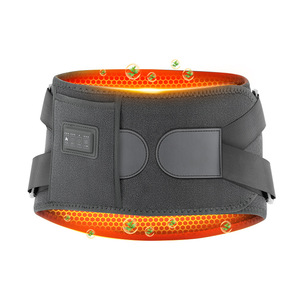 Heated Lumbar Support Belt One Size Rechargeable Infrared Physiotherapy <b>Massage</b> Belt With <b>Vibration</b> For <b>Back</b> Pain Relief - Product Image 1