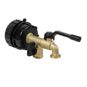 Tuyau de réservoir d'eau pour raccords de conteneur IBC à double sortie, vanne d'eau IBC 275-330 gallons, adaptateur de vidange d'eau de pluie IBC - Product Image 1