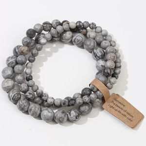 Hot Trendy Cute 3pcs Crystal Energy Bracelet Set 4/6/8mm Gemstone <strong>Beads</strong> Handmade Healing Elastic Stone Bracelet Couples Buddhism - Product Image 6