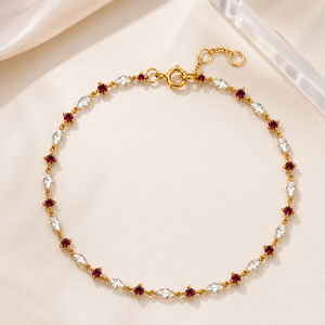UM Jewelry 925 Silver 18K Gold Plated Cultivate Zircon Engagement <b>Bracelet</b> for Daily Wear Wedding Party Anniversary Gift - Product Image 5