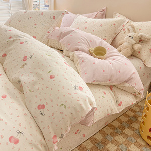 Schattig modern gevouwen cartoonpatroon geweven lichtgewicht beddengoedset voor kinderen jongens meisjes - Product Image 5