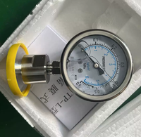 MC YNTP-60BF Hygienic Diaphragm Pressure Gauge, Stainless Steel Seismic Pressure Gauge with Clamp Holder