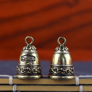 Portachiavi vintage in ottone Dingtong, campanella antica, pizzo, portachiavi per <span class=keywords><strong>auto</strong></span>, ciondolo, accessorio, piccolo, regalo per uomo - Product Image 2