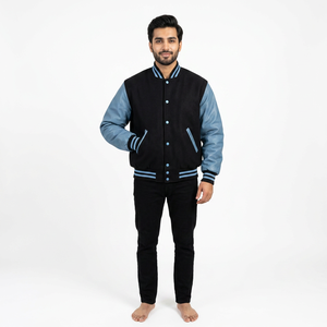 Chaqueta informal de talla grande para hombre, diseño Original barato de alta calidad para Otoño Invierno, soporte de entrenamiento, chaqueta de béisbol universitaria para hombre - Product Image 1