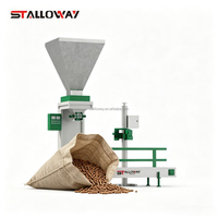Machine de remplissage et de scellage de sacs entièrement automatique robuste avec écran tactile pour granulés en vrac, copeaux de bois, sciure de bois, granulés d'aliments pour animaux