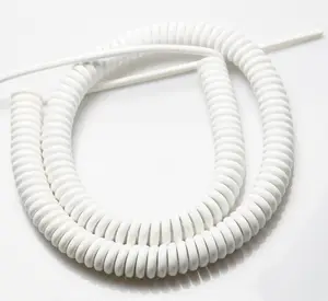 Customize Matt or glossy Electrical Spring Spiral Coiled Wire Cable power cord