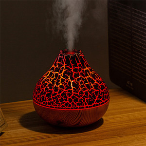 New tạo độ ẩm khuếch tán không khí mát USB hương thơm khuếch tán 300ml hạt gỗ tinh dầu Atomizer núi lửa hương thơm khuếch tán cho nhà - Product Image 2