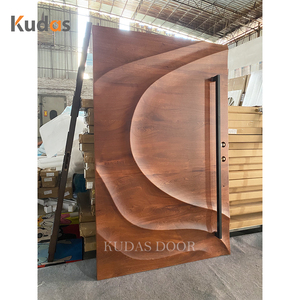 Роскошная вилла алюминиевые наружные двери передние входные двери жилые 3D наружные двери - Product Image 2