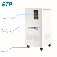 Stabilisateur de tension automatique triphasé (AVR) 50 kVA, matériau en cuivre SVC, affichage LED, commande par servomoteur 50 Hz