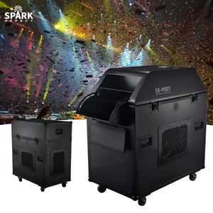 SP Grande machine à confettis métallique à énergie éolienne avec contrôle DMX512, portée de pulvérisation de <span class=keywords><strong>15</strong></span>-25m, ventilateur souffleur pour canon à confettis de scène - Product Image 1