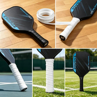 Defsedar Lot de 2 bandes de remplacement perforées et respirantes pour poignée de raquette de pickleball, 75 cm, installation facile, longue durée