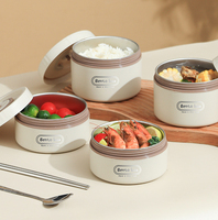 Bestseller Wärmeisolierende Beheizbare Edelstahl-Lunchbox mit 3 Fächern Auslaufsicher & BPA-frei