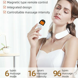 Venta al por mayor inteligente portátil <span class=keywords><strong>TENS</strong></span> pulso terapia de calentamiento en forma de U cuello masajeador collar con control remoto - Product Image 3