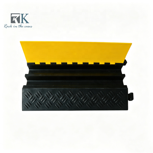 Best Selling Cable Ramp 1 2 3 4 <b>5</b> Channel Cable Protector Rubber Cable Ramp for Outdoor Indoor Use - Product Image 1