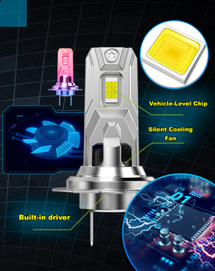 New H7 Led Đèn Pha Bóng đèn cao-volta 12V CANBUS tương thích amarillo và trắng LED Spotlight cho xe đèn pha Pulsar NS 200 - Product Image 3