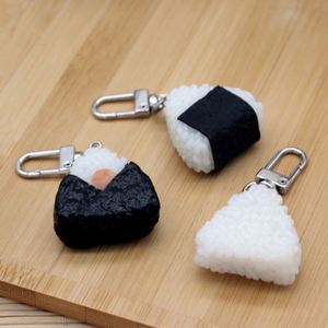 Llavero con Colgante de Bola de Arroz de Algas Marinas de Salmón Japonés de Simulación, Regalo Creativo Arcoíris - Product Image 5