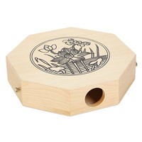 Vente en gros d'usine Kahong Bongo, tambour à main portable de voyage, en bois de bouleau, avec boîte à nœuds, tambour octogonal