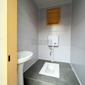 Toilettes portables en panneaux sandwich, double cabine, pour usage extérieur en attractions touristiques, design moderne et durable - Product Image 2