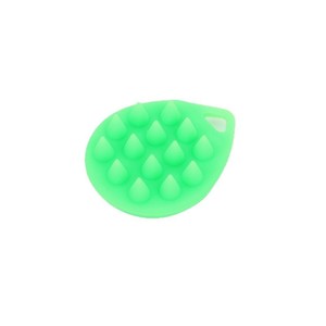 Scalp Massage Silicone Brush Water Droplet Design Wet Dry Use Hair Care Tool - Product Image 1
