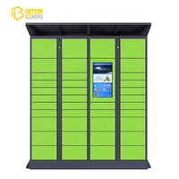 Armoire express électronique intelligente extérieure étanche à la pluie et à la rouille casier de dépôt et de ramassage de colis en libre-service 7*24