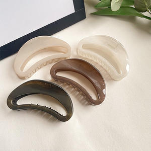 Paquete <span class=keywords><strong>de</strong></span> logotipo personalizado Pinzas <span class=keywords><strong>de</strong></span> pelo grandes para rizos y todo tipo <span class=keywords><strong>de</strong></span> pelos-Pinzas curvas con mandíbulas fuertes para niñas, Damas - Product Image 4