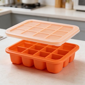 Contenedor de Silicona Personalizable para Alimentos de Bebé, Bandeja Multifuncional para Almacenamiento de Frutas y Leche Materna en el Congelador - Product Image 3