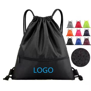 Customized Promotional Unisex Fashion Nylon <b>Drawstring</b> Cartoon Pattern Shopping <b>Backpack</b> 20-38L Capacity Convenient Outdoor - Product Image 2