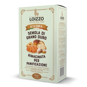 แป้งสาลีดูรัมอเนกประสงค์เกรดต่ำ โมลินี ลูอิซโซ ผลิตในอิตาลี บรรจุในถุงสุญญากาศ 1 กก. สำหรับทำขนมปังและโฟคาเชีย - Product Image 1