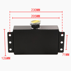Tanque de Expansión Subaru 230x126x71mm Plateado/Negro de Plástico, Depósito de Reserva para Reparación y Reemplazo del Sistema de Refrigeración - Product Image 1
