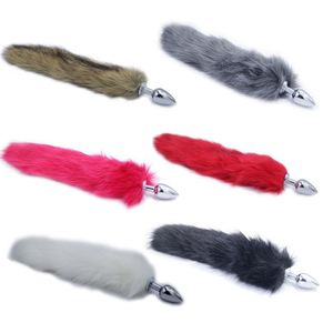 Vente chaude : Plug anal <span class=keywords><strong>en</strong></span> acier inoxydable <span class=keywords><strong>en</strong></span> forme de queue de renard, jouet sexuel pour adultes, masturbateur, dilatateur anal, jeux pour couples, stimulation - Product Image 2