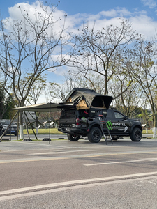 Kit de Carrocería Modificado para Techo de Vehículo Todoterreno 4x4, Carcasa Rígida para 2-4 Personas, <span class=keywords><strong>Camioneta</strong></span> para Acampar, Aluminio ABS, SUV, Sin Perforaciones, para Acampar y Hacer Senderismo - Product Image 2