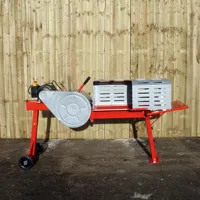 Fendeuse de bûches cinétique hydraulique électrique de 8 tonnes avec déchiqueteuse à bois sur socle