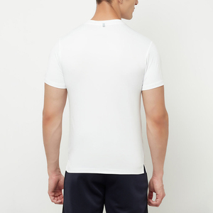 High Performance Gym 100% Cotton T Shirt Stock Men Short Sleeve Compression Workout Tee Quick Dry Polyester Fit - Product Image 4