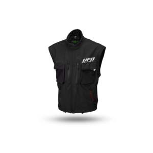 Giacca TAIGA ENDURO in vera pelle nera con maniche staccabili e chiusura con cerniera taglia XS a XL - Product Image 5