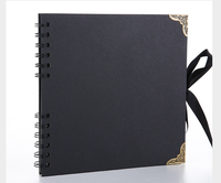 Album de scrapbooking DIY à spirales 8 x 8 pouces, 30 pages, avec couverture en papier kraft pour cadeau, photos et souvenirs