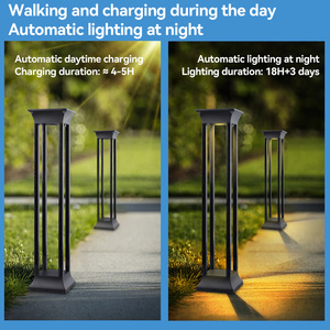 Lámpara <span class=keywords><strong>Solar</strong></span> de Jardín Dingdian Recargable de Larga Duración IP65 con Interruptor y Sensor de Luz, Lámpara de Paisaje <span class=keywords><strong>para</strong></span> Exteriores - Product Image 5