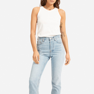 2025 personalizzato a gamba dritta donna pantaloni Jeans donna donna blu Jeans Vintage Jeans Slim Fit donna Jens per donna - Product Image 5