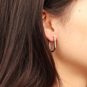 ต่างหูห่วง925ทรงเรขาคณิตสีทอง18K สำหรับผู้หญิงต่างหูห่วงใหญ่ทรงเรขาคณิตสีเงินแบบคลาสสิกสำหรับ2025ใหม่จากโรงงาน - Product Image 5