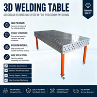 Table de travail de soudage flexible 3D D28, plateforme de soudage en acier nitrué perforé pour la fabrication en atelier